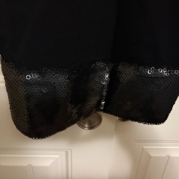 CC Couture Bodycon Dress XS Xtra Small Black Sequin Hem Holiday Party Dress NWOT - Picture 2 of 3